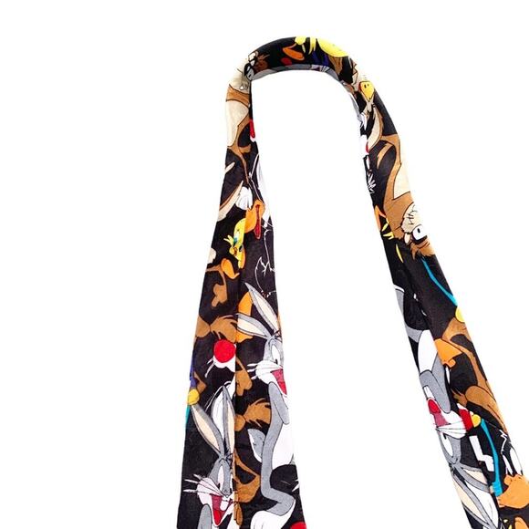 Warner Bros. Tie Vintage 1994 Looney Tunes Mania Novelty Bugs Bunny, Taz, Tweety - Picture 7 of 11